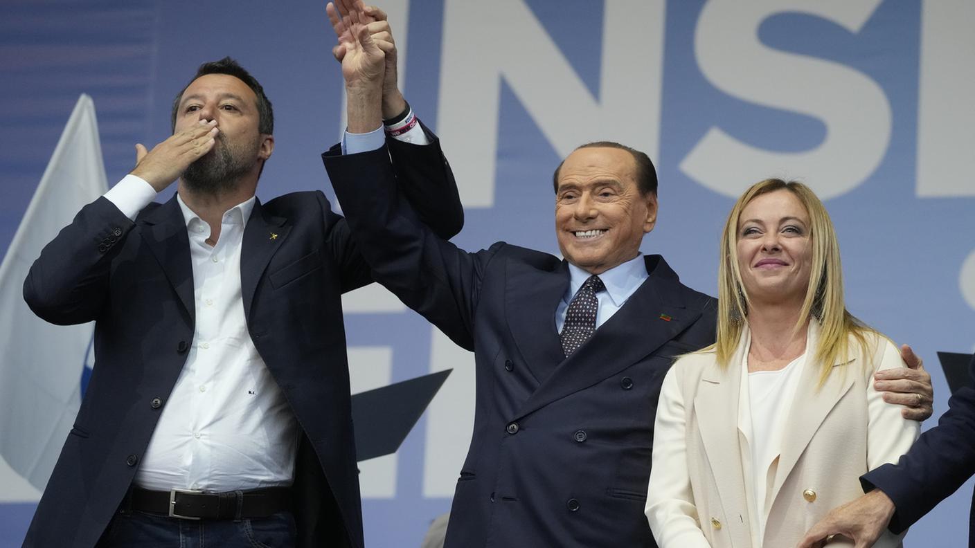Matteo Salvini, Silvio Berlusconi e Giorgia Meloni