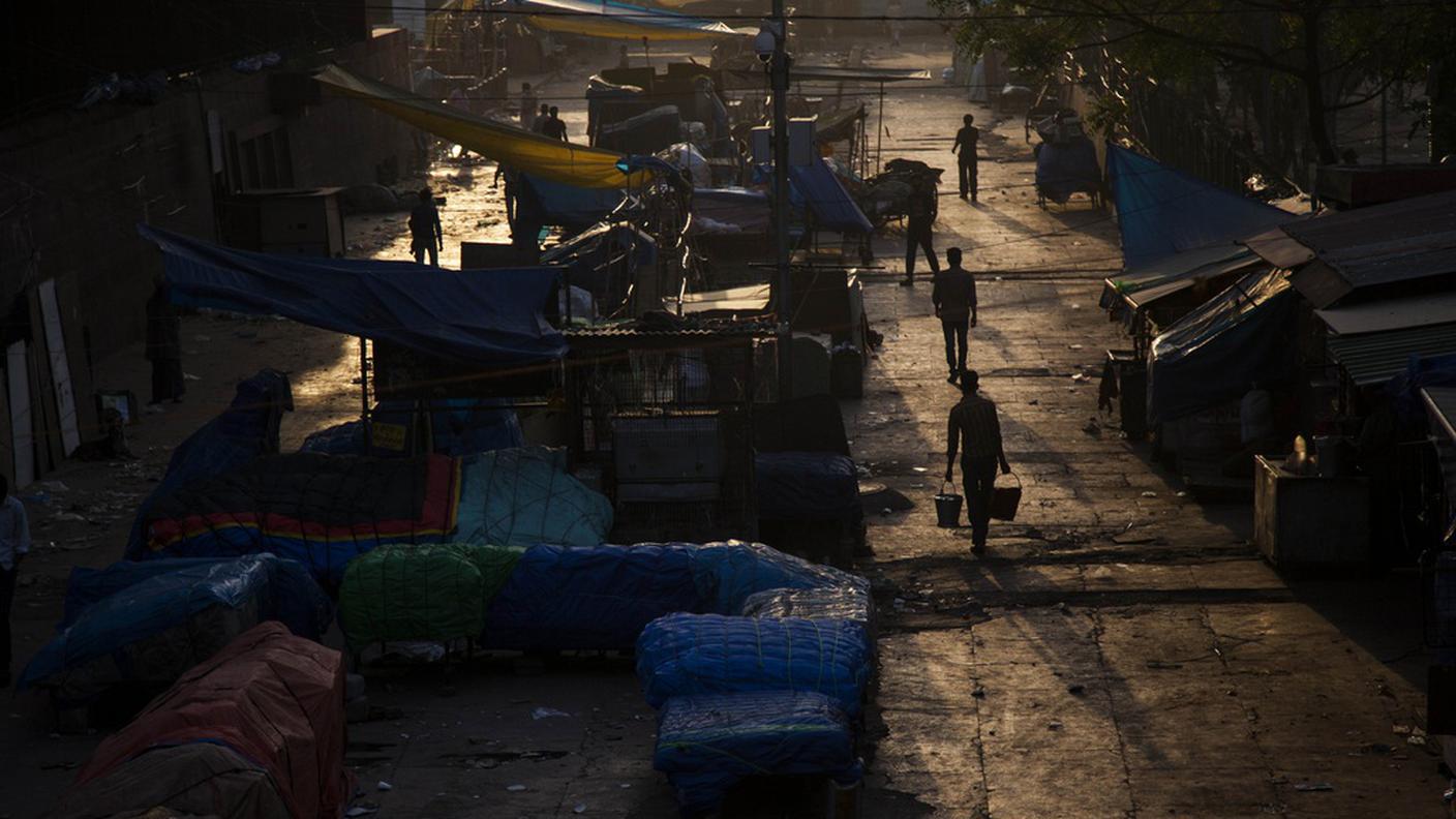 Una strada di New Delhi