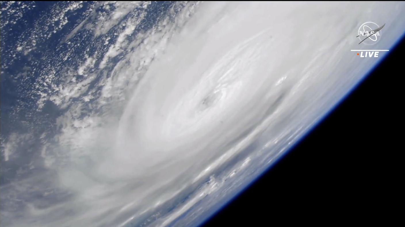 Ian visto dalla Stazione spaziale internazionale