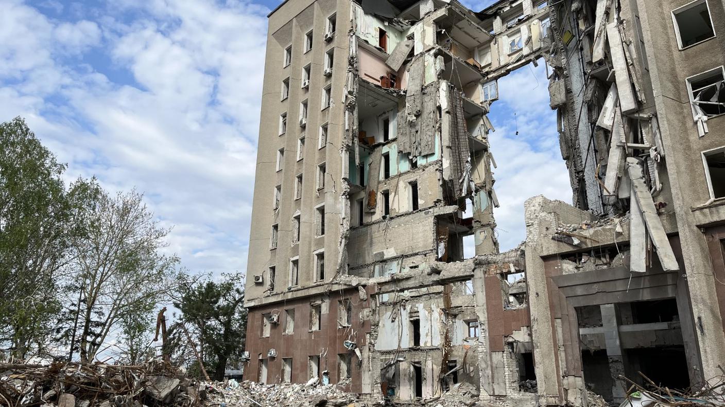 Il palazzo del governatore di Mykolaiv, città di cui è originaria Sasha Romantsova