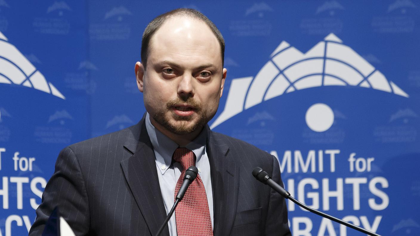 Vladimir Kara-Murza, oppositore politico del presidente russo Putin, in una foto d'archivio