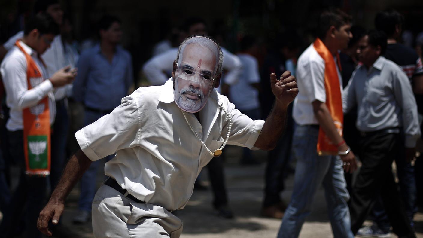 La folla per Narendra Modi