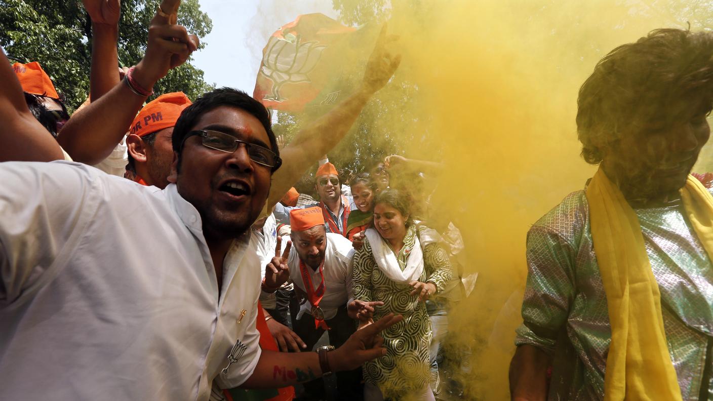 La folla per Narendra Modi
