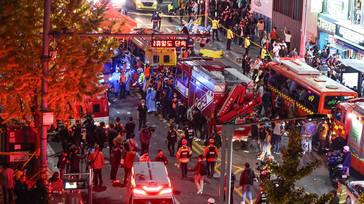 Numerosi i soccorritori presenti sul luogo della tragedia