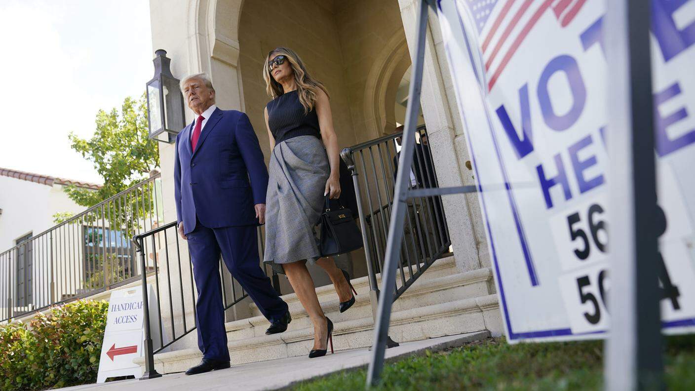 Trump ha votato insieme alla moglie Melania