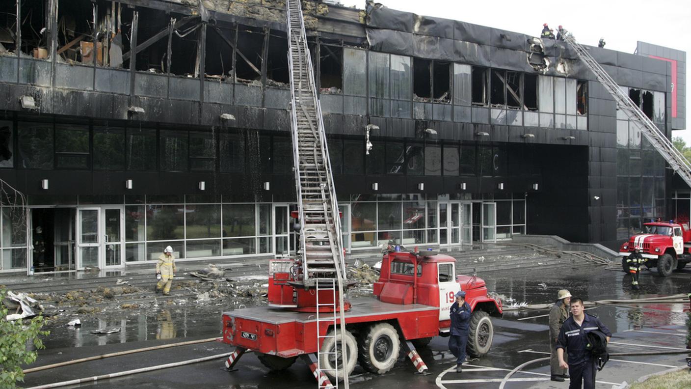 Distrutta anche l'arena per il disco su ghiaccio di Donetsk