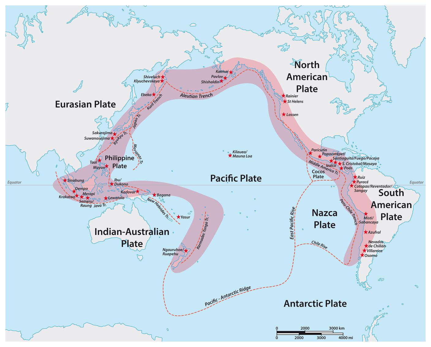 La Cintura di fuoco del Pacifico