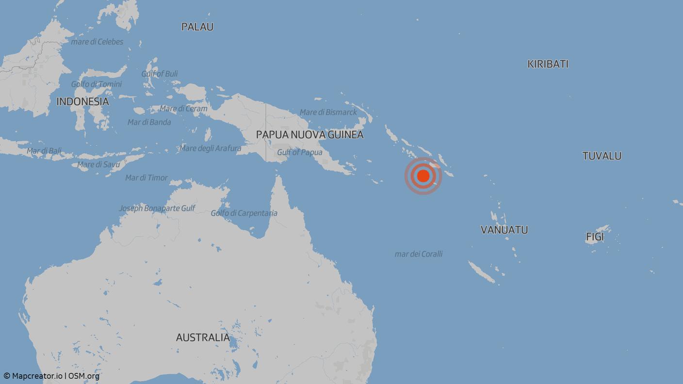 Dove è stato registrato il terremoto 