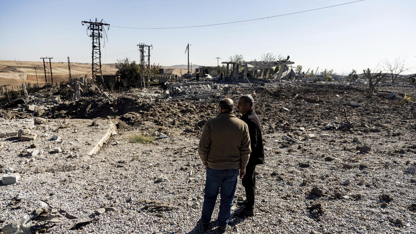 Uno dei bersagli dei bombardamenti turchi