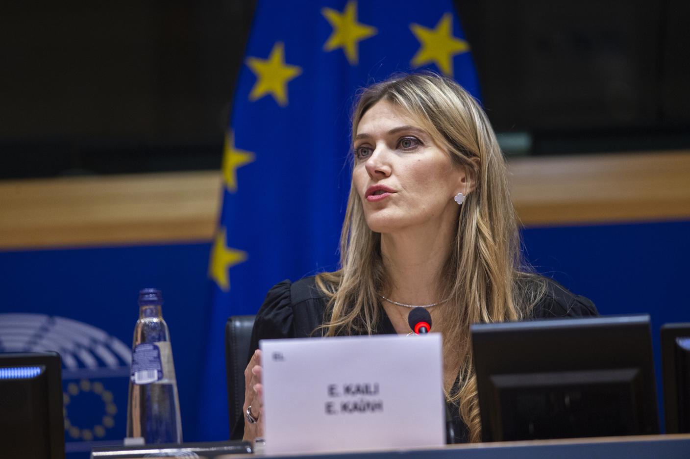 L'ex europarlamentare greca Eva Kaili