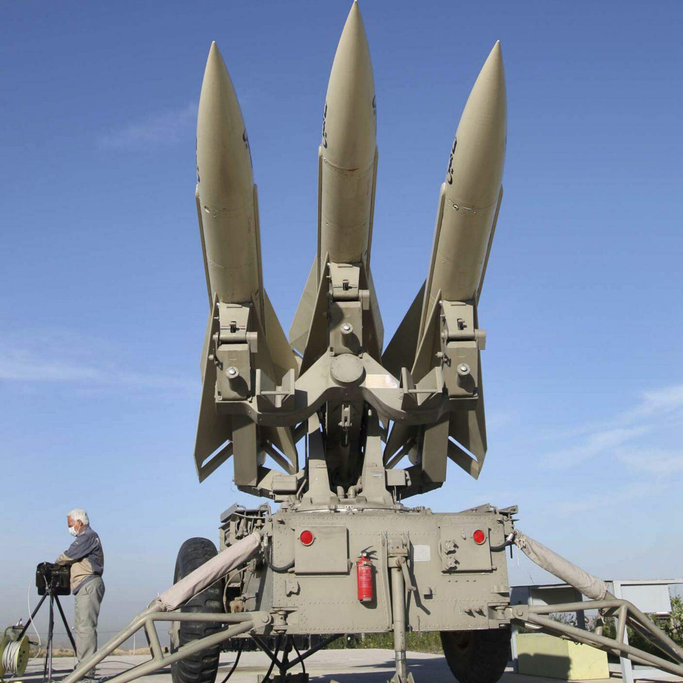 Un sistema missilistico HAWK simili a quelli forniti a Kiev dagli spagnoli