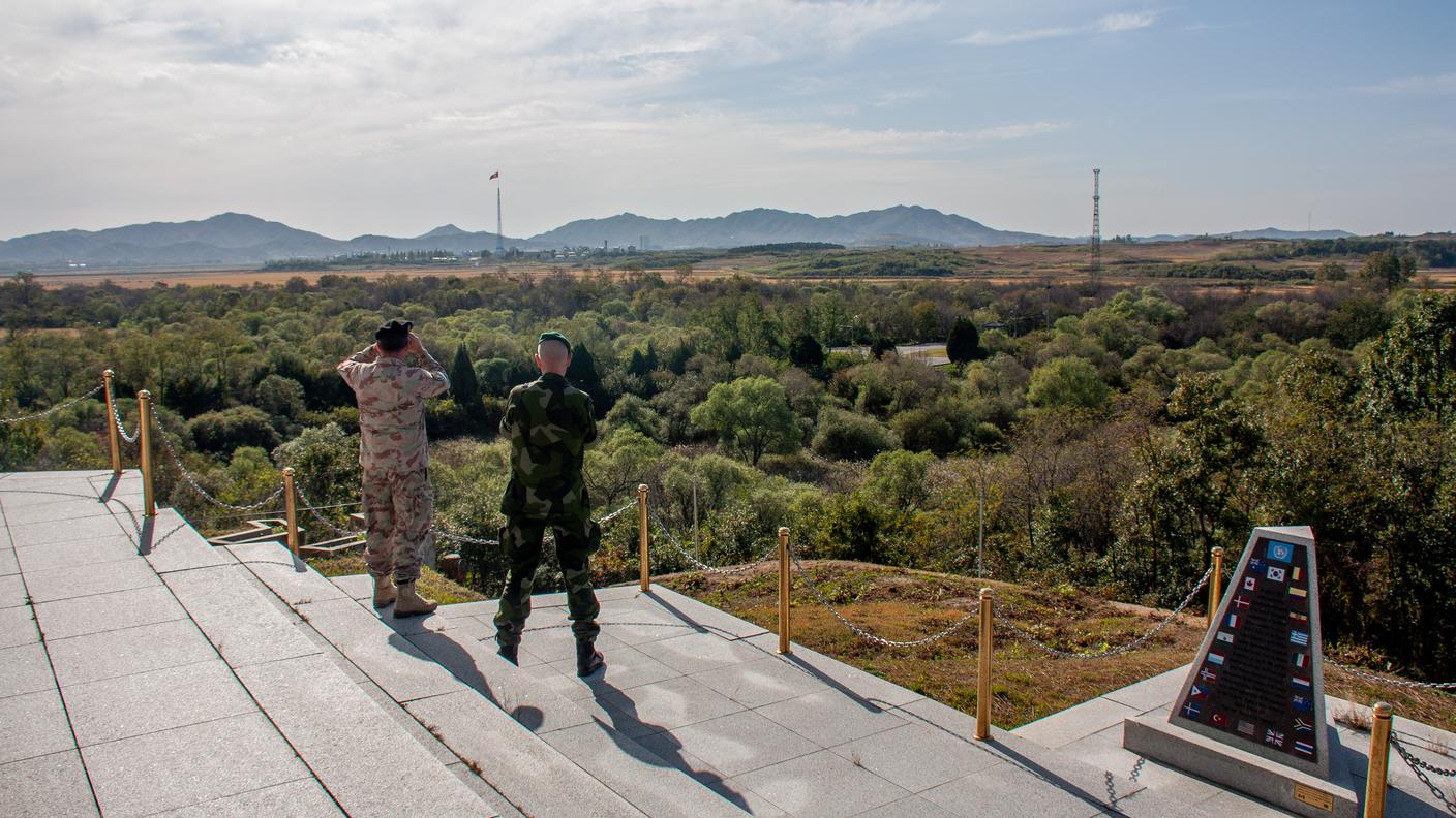 Attività d'osservazione alla frontiera con la Corea del Nord