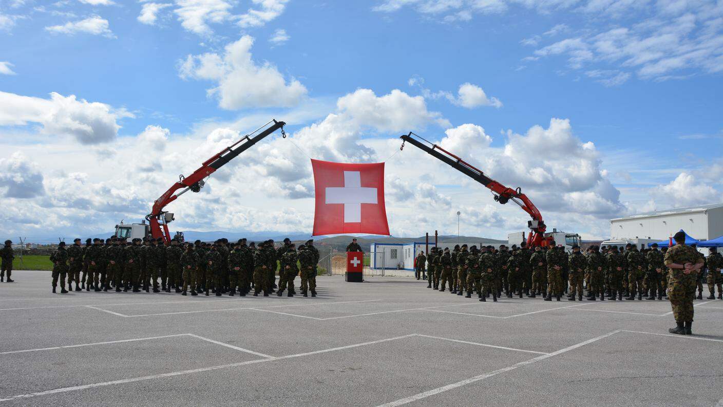Il contingente di Swisscoy in Kosovo è formato da 195 soldati