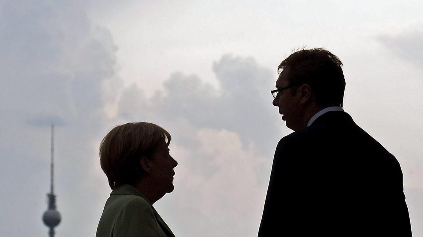 Merkel e Vucic a Berlino