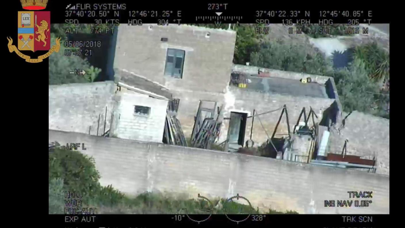 Campobello di Mazzara in un'immagine scattata dalla polizia durante un blitz contro i fiancheggiatori del boss