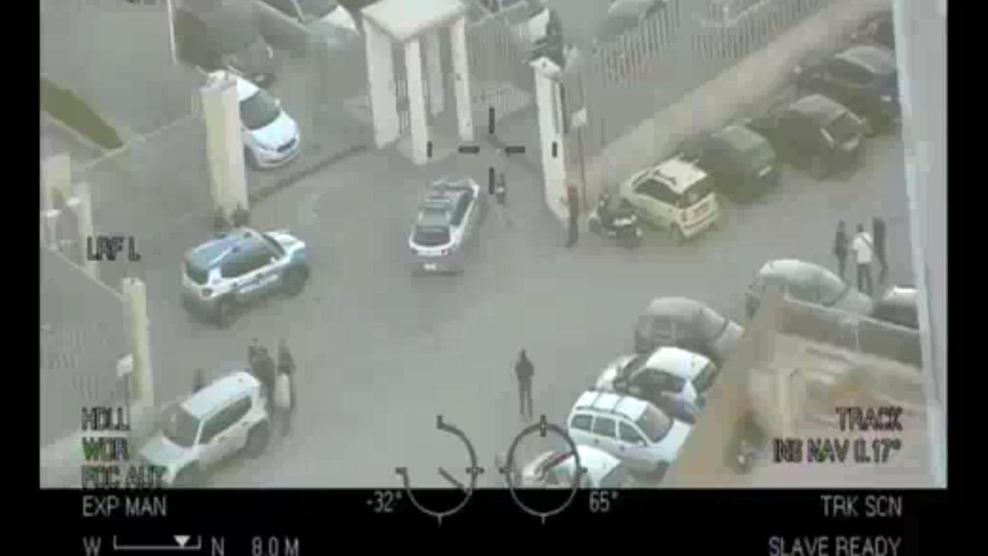 Campobello di Mazzara in un'immagine scattata dalla polizia durante un blitz contro i fiancheggiatori del boss