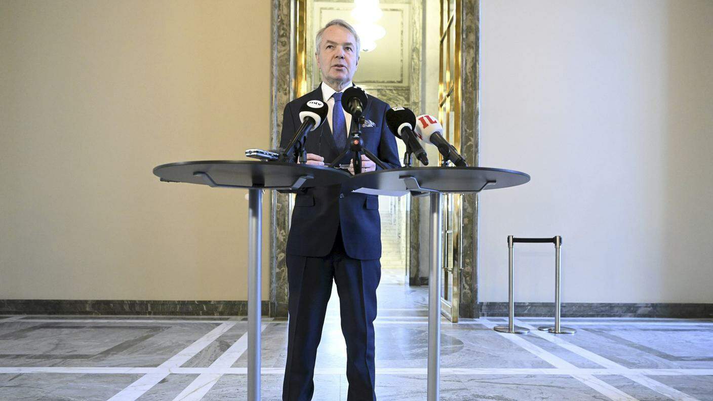 Il ministro degli esteri finlandese Pekka Haavisto