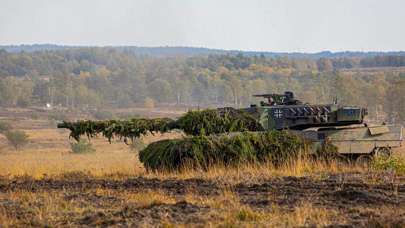 Un Leopard 2 della Bundeswehr tedesca
