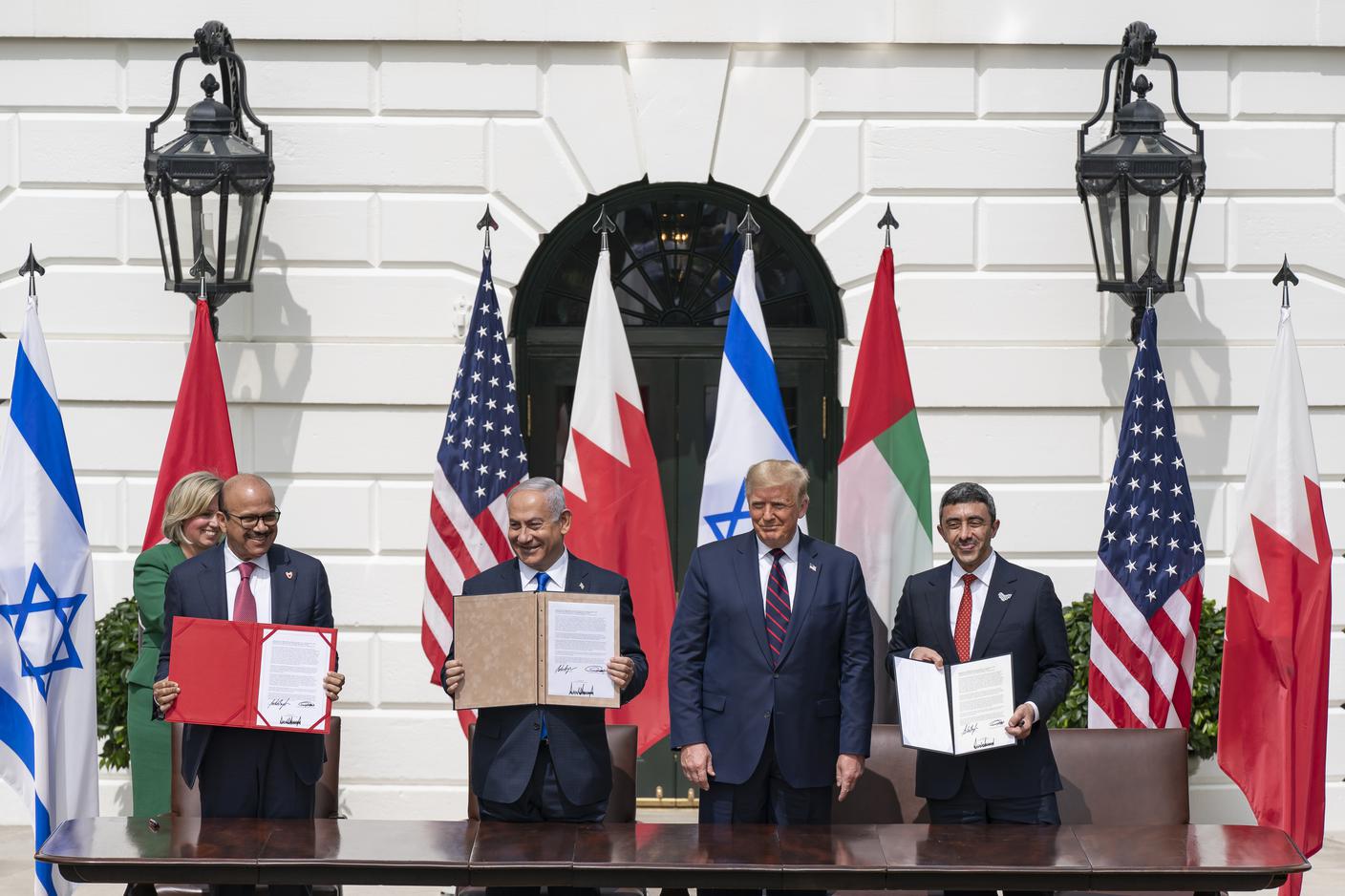 La firma degli accordi di Abramo, promossi dall'amministrazione Trump, nel settembre del 2020