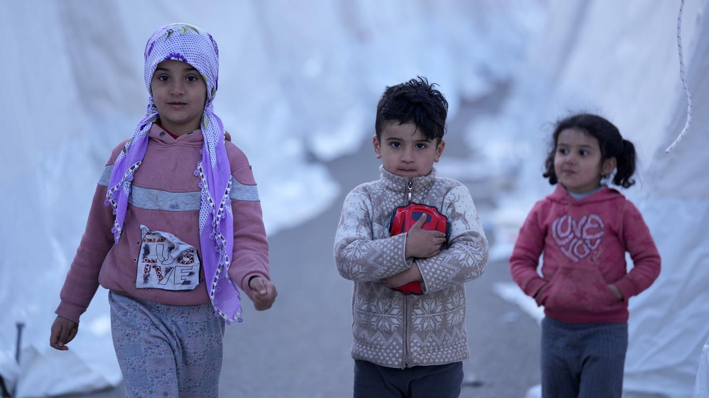 Bambini sopravvissuti al terremoto