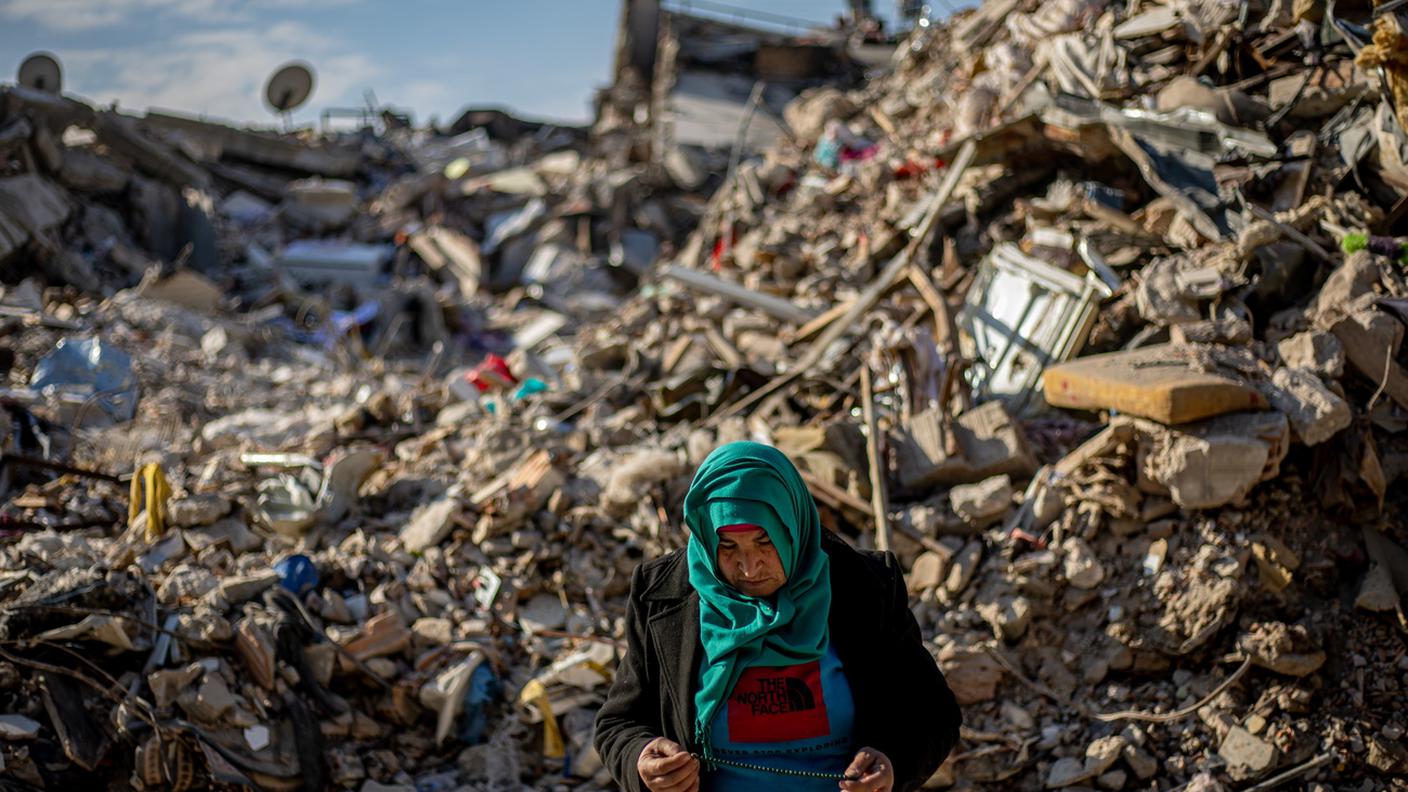 Un'immagine scattata nella regione di Hatay, fra le più colpite dal sisma in Turchia e Siria