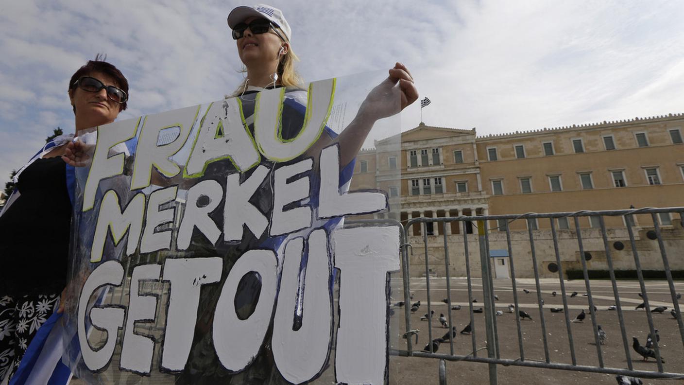 Forte la protesta ellenica contro la visita della cancelliera tedesca