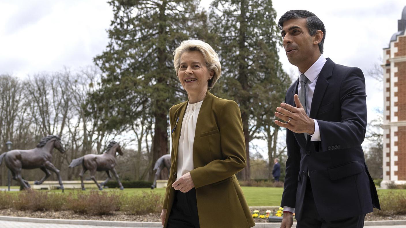 Ursula von der Leyen e Rishi Sunak terranno una conferenza stampa congiunta nel pomeriggio