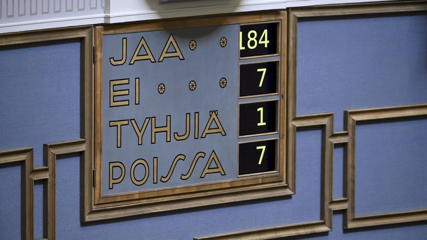 A favore dell'adesione si sono espressi 184 dei 200 deputati dell'assemblea