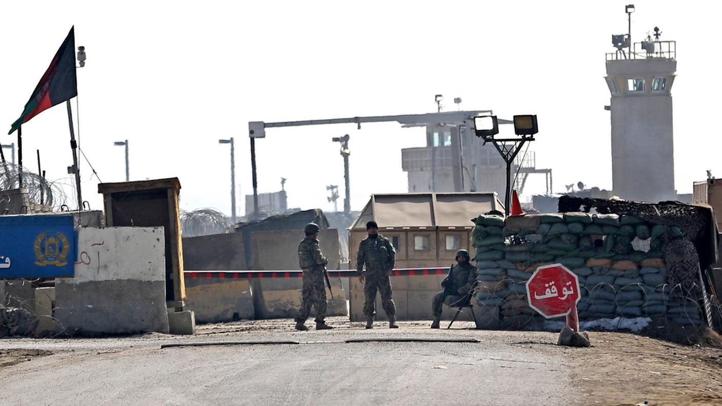 L'entrata del carcere afghano di Parwan