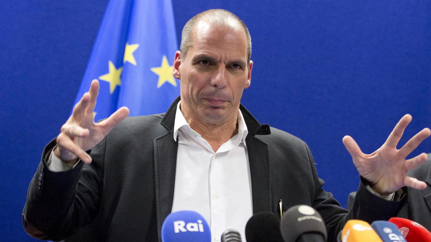 Yanis Varoufakis nel 2015, quando era ministro delle finanze 
