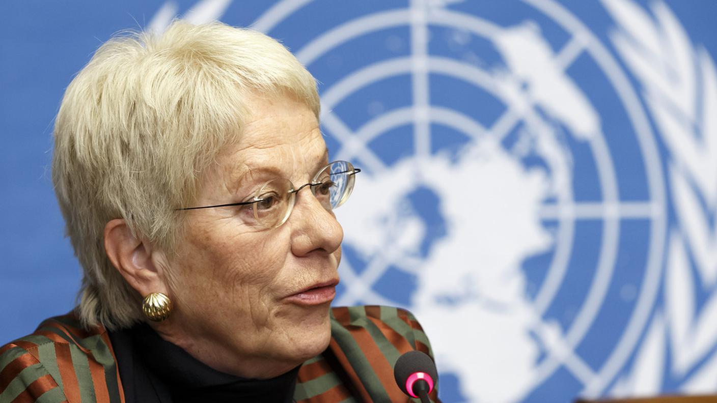 Carla Del Ponte, esperta della Commissione di inchiesta ONU
