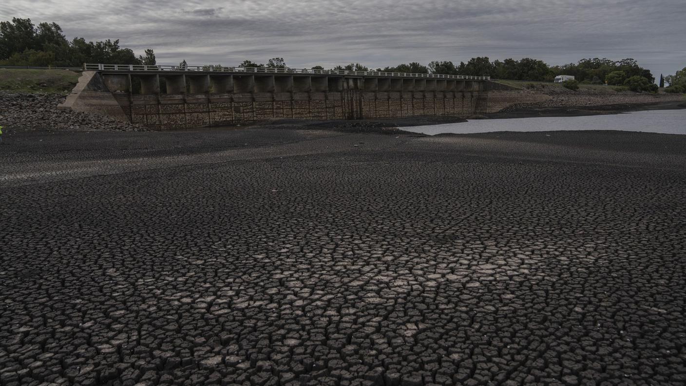 Un canale in secca in Uruguay