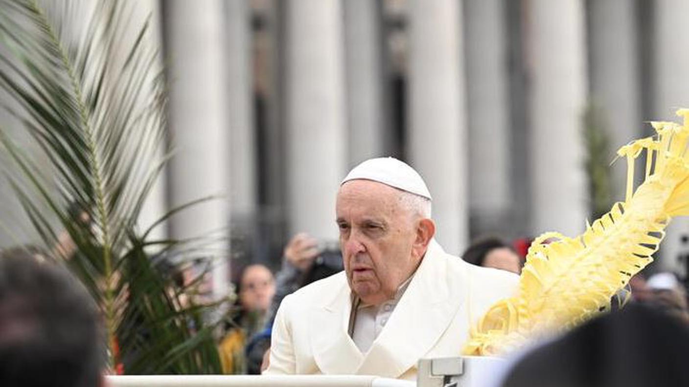 Papa Francesco in occasione della domenica delle palme