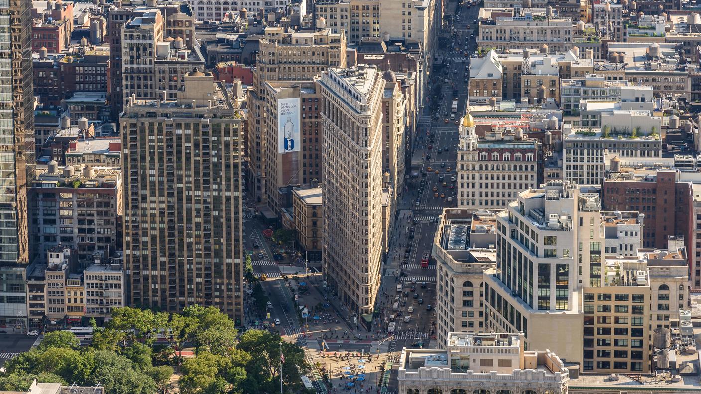 Il grattacielo Flatiron a Manhattan