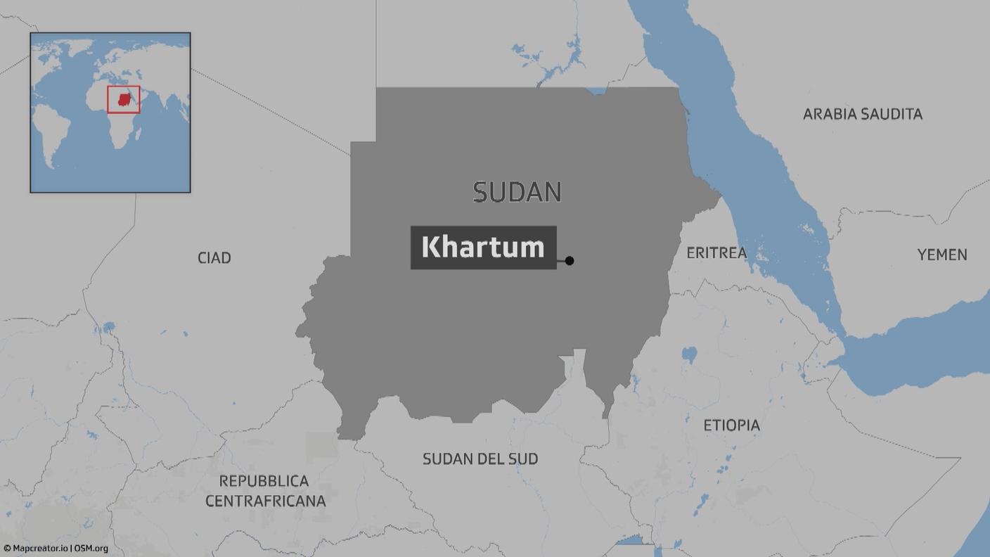 Cartina Sudan