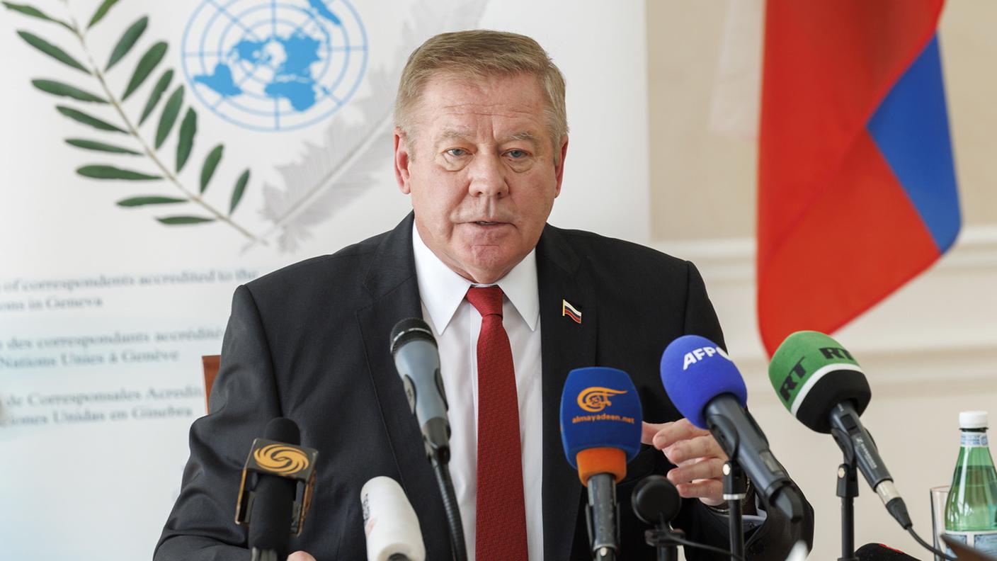 L'ambasciatore russo all'ONU a Ginevra Gennady Gatilov