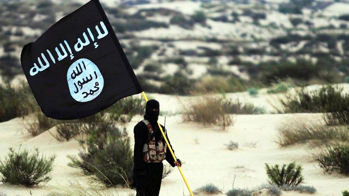 La bandiera del sedicente Stato islamico