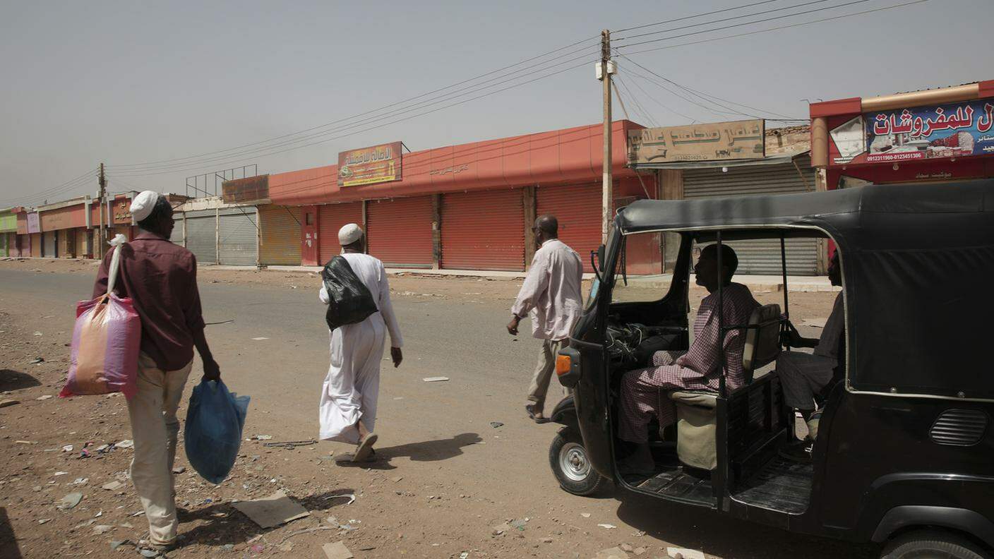 Persone in fuga in Sudan