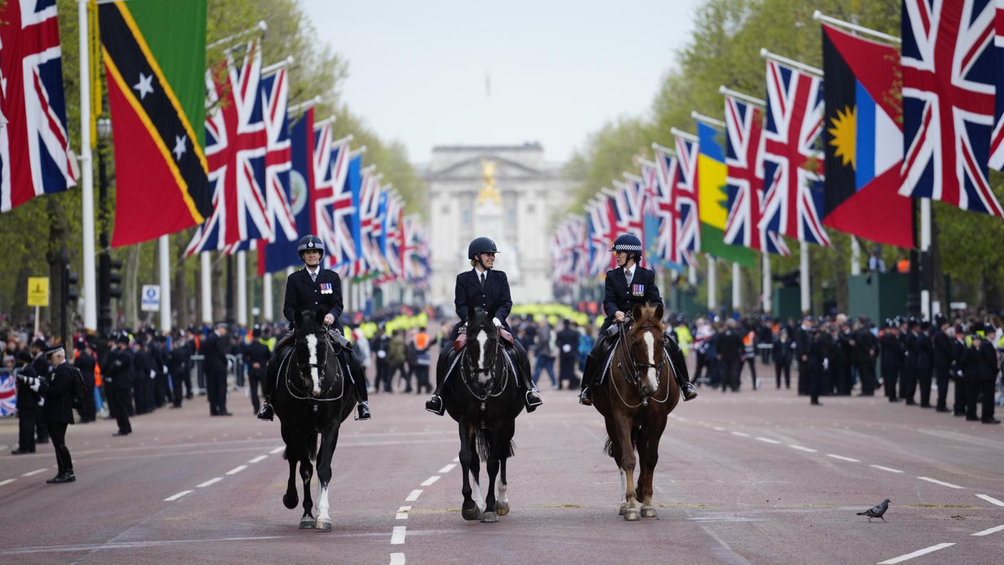 The Mall e Buckingham Palace sullo sfondo