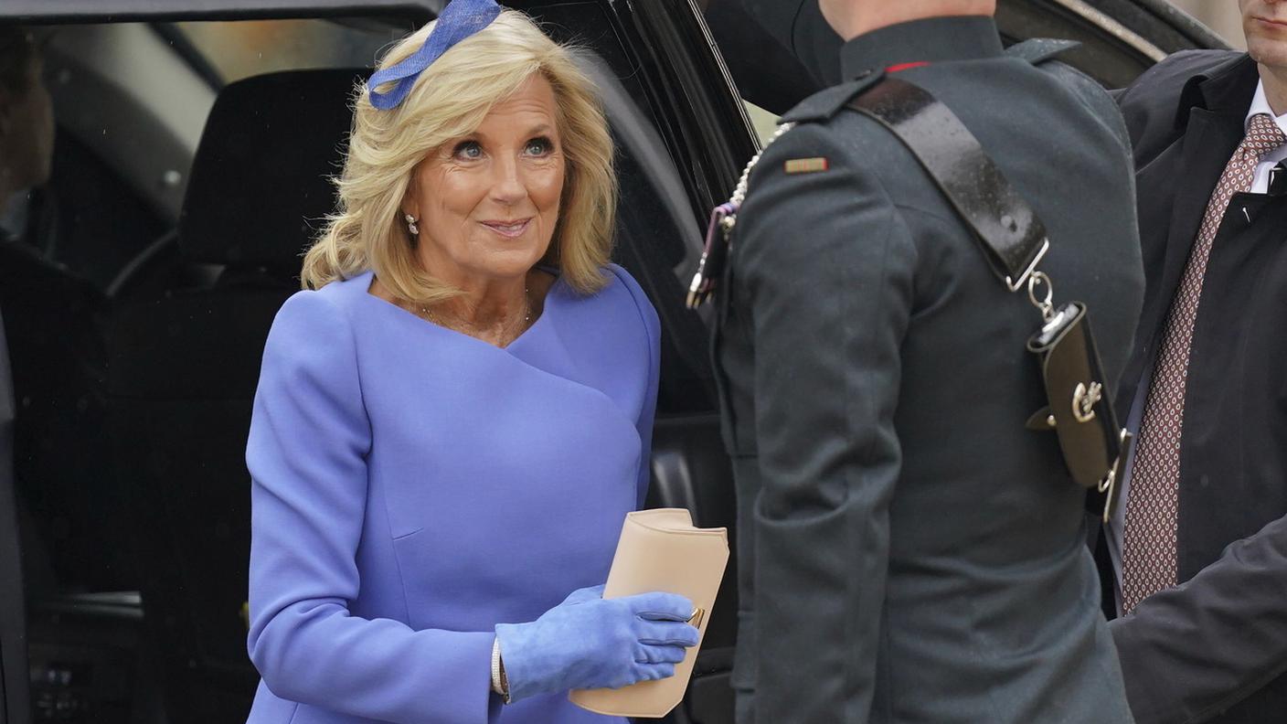 L'arrivo della First Lady statunitense Jill Biden