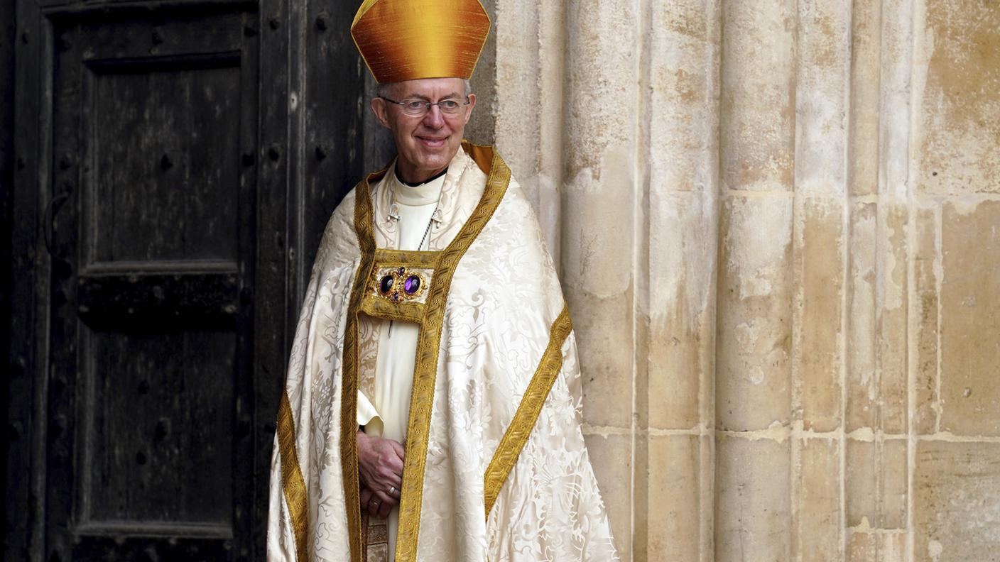 Il celebrante, l'arcivescovo di Canterbury Justin Welby