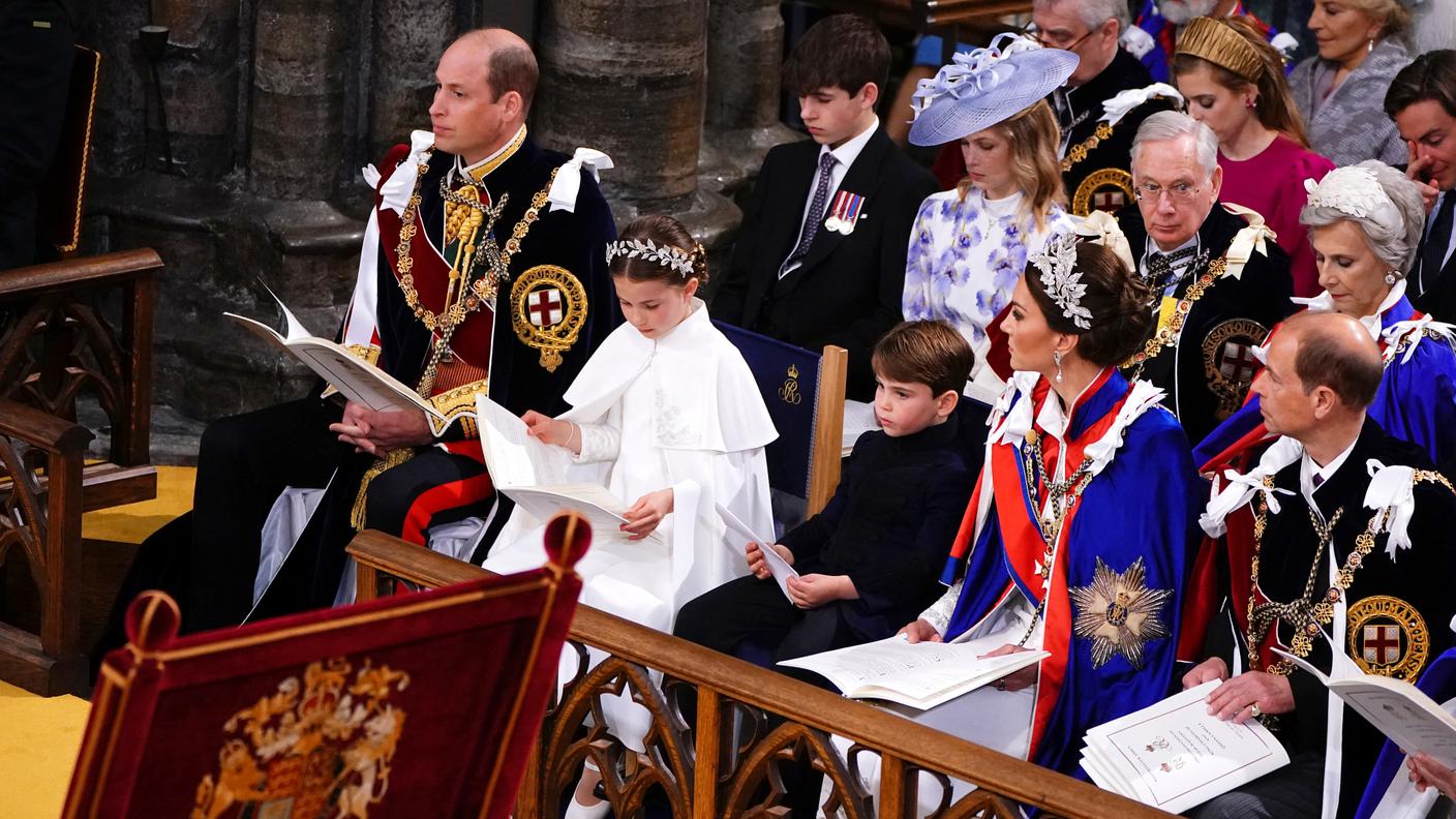 William e Kate in prima fila