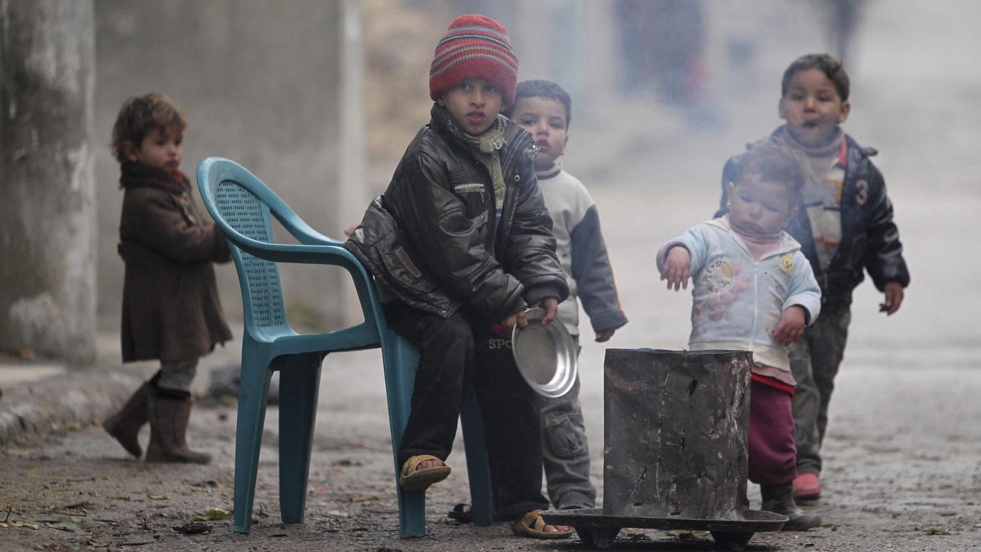 Aleppo bambini 5 gennaio 2013 rt.jpg