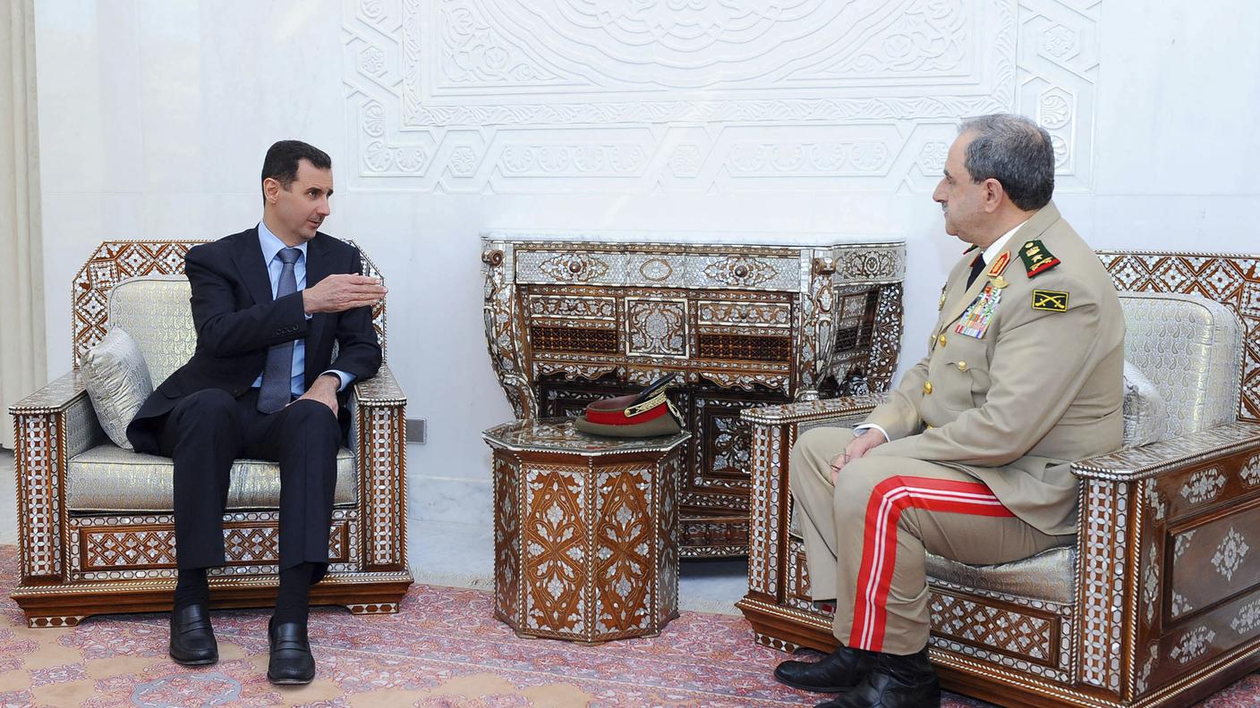 Bashar al Assad con Daud Rajha