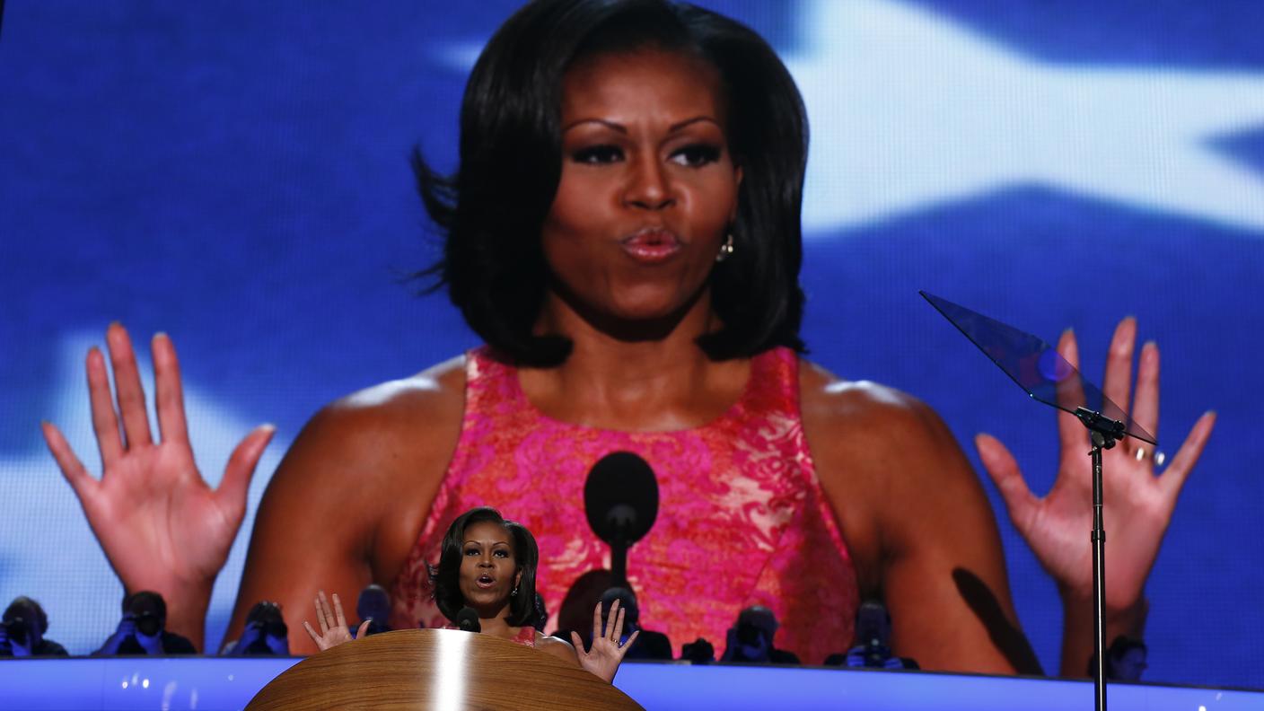 La first lady è anch'essa emozionata