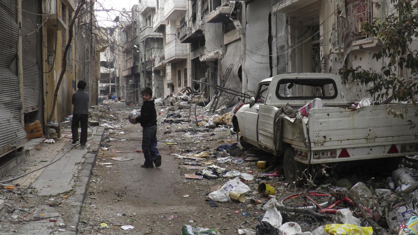 Lunedì nelle strade di Homs
