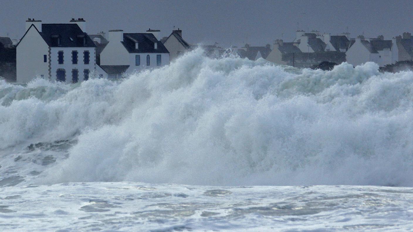 La tempesta sulle coste della Bretagna