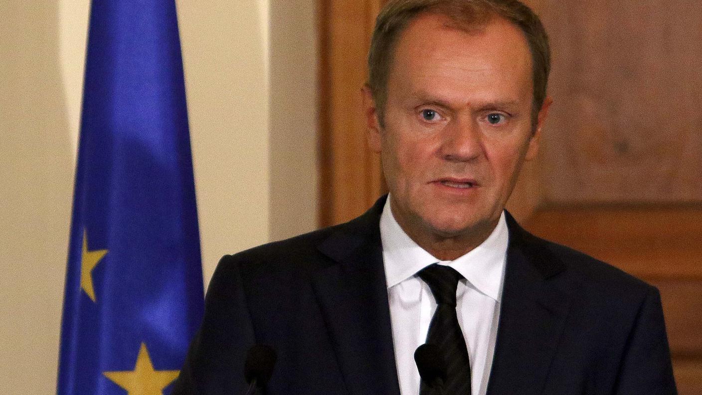 Il presidente del Consiglio europeo Donald Tusk