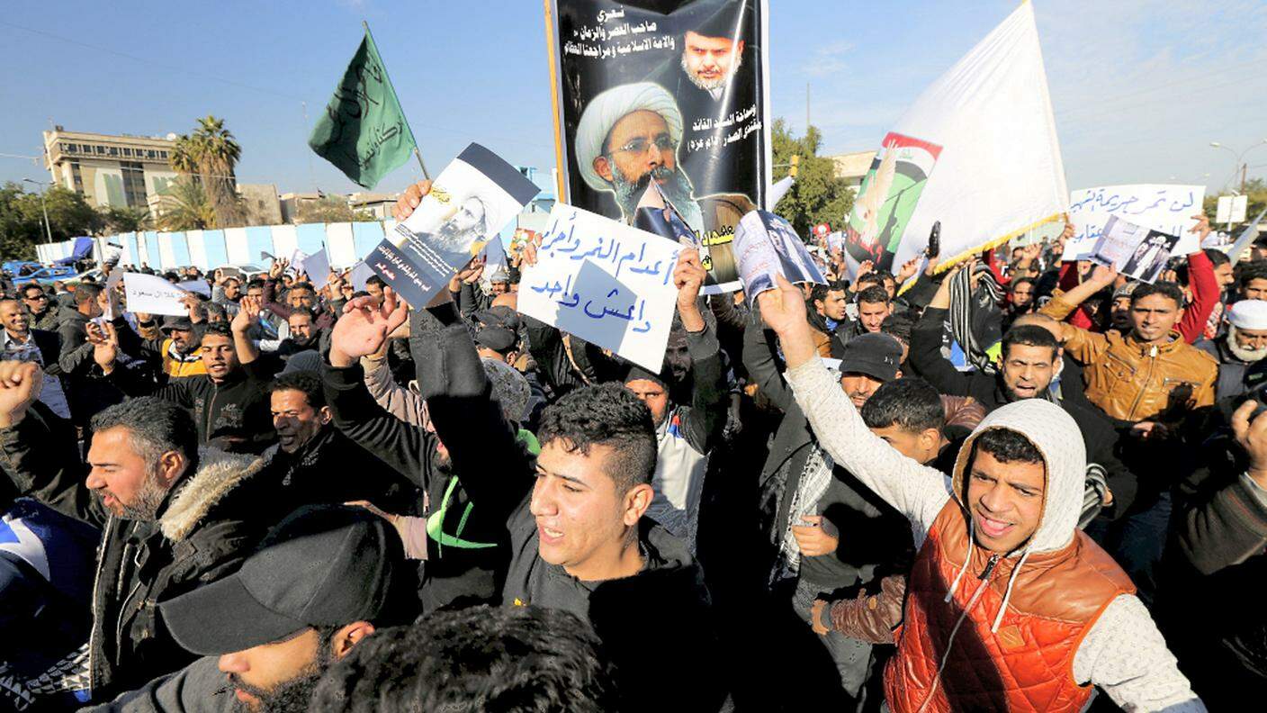 Le proteste in Iraq dopo l'esecuzione di Nimr al Nimr in Arabia Saudita