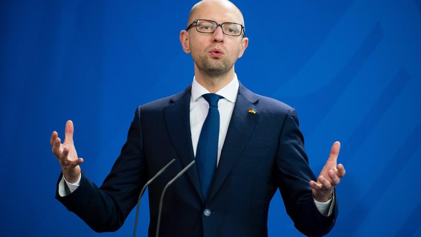 Il premier ucraino dimissionario Arseni Iatseniuk